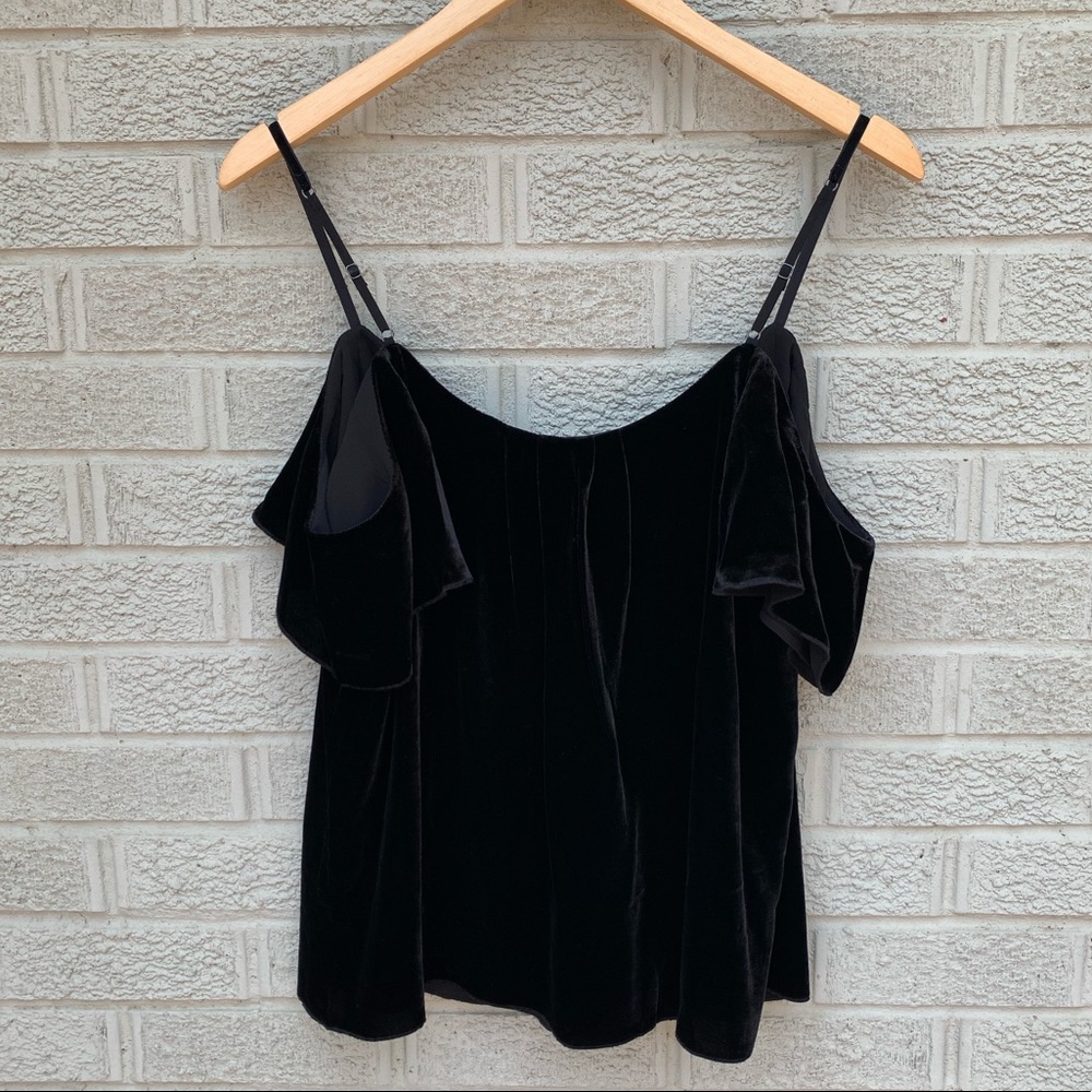 NEW Joie Adorlee E Cold Shoulder Top in Caviar - Picture 10 of 14